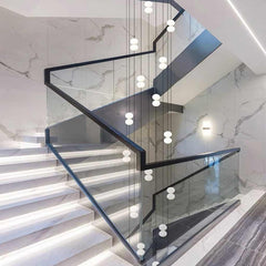 Pendant Light Long Vertical Multi Globe Staircase