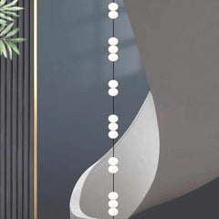 Pendant Light Long Vertical Multi Globe for High Ceiling Staircase