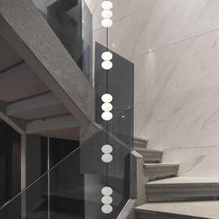Pendant Light Long Vertical Multi Globe for High Ceiling Stairway