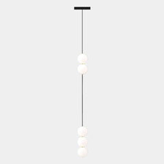 Pendant Light Long Vertical Multi Globe for High Ceiling