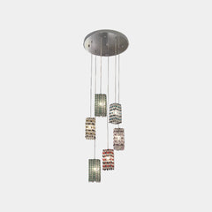 Pendant Light Luxury Multiple Colorful Crystal Cubes