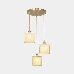 Pendant Light Luxury Handmade 3 Light Brass Crystal