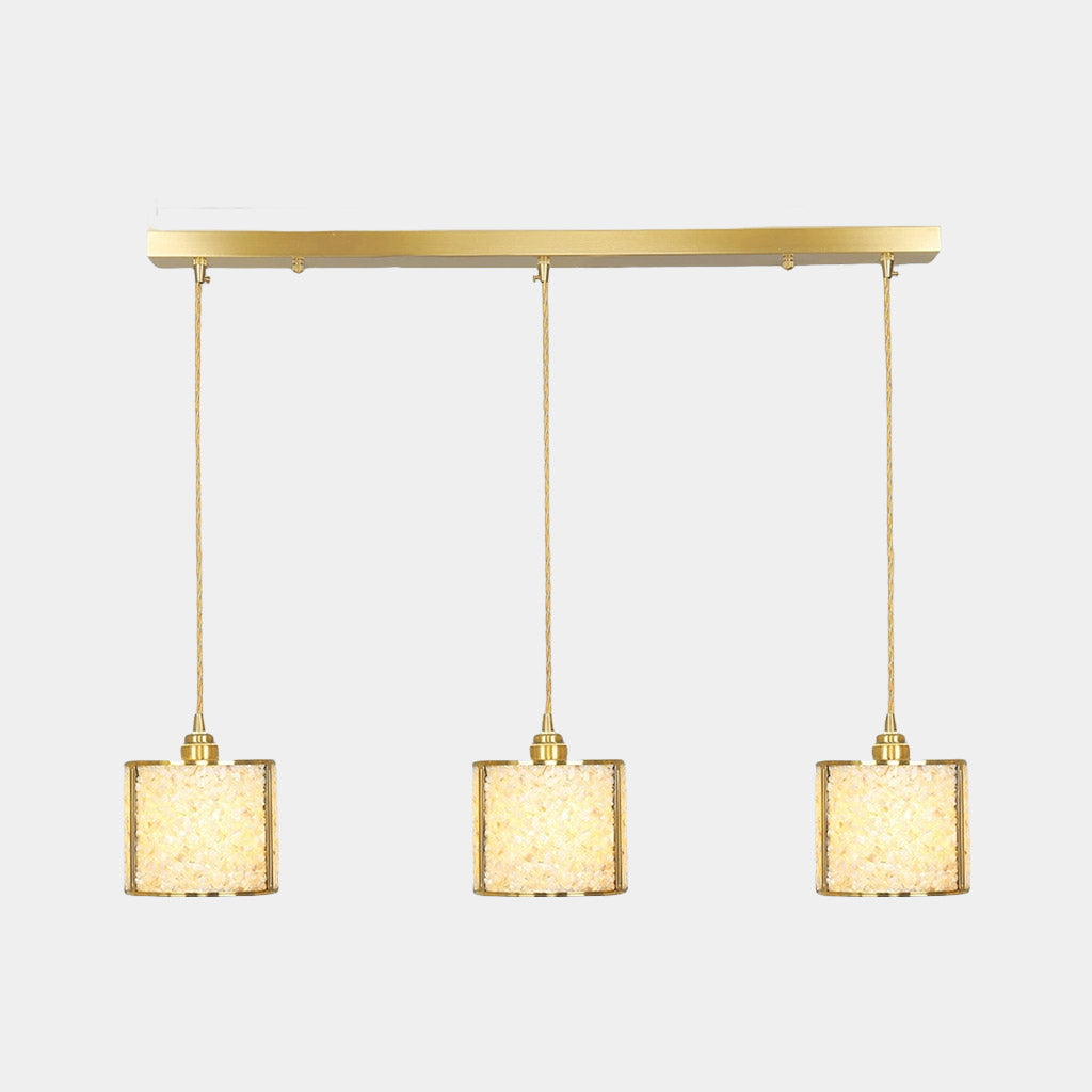 Pendant Light Luxury Linear 3 Light Cylinder