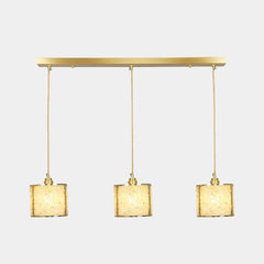 Pendant Light Luxury Linear Crystal Cylinder