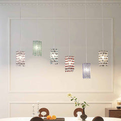 Pendant Light Luxury Multiple Colorful Crystal Cubes
