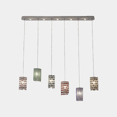 Pendant Light Luxury Multiple Colorful Crystal Cubes