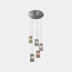 Pendant Light Luxury Multiple Colorful Crystal Cubes