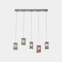 Pendant Light Luxury Multiple Colorful Crystal Cubes