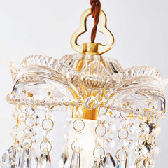 Pendant Light LuxuryVintage Brass Clear Glass Drop Shade