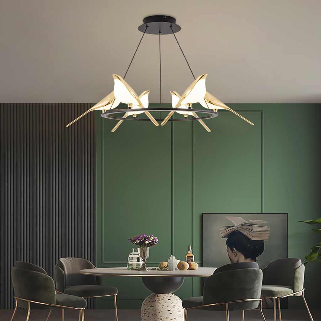 Pendant Light Magpie Bird LED Dining Room