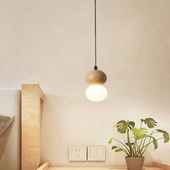 Pendant Light Mini Globe Ball Gourd Log Color Bedroom