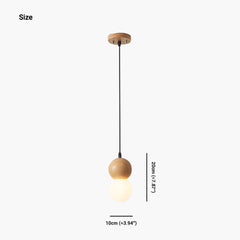 Pendant Light Mini Globe Ball Gourd Log Color Size