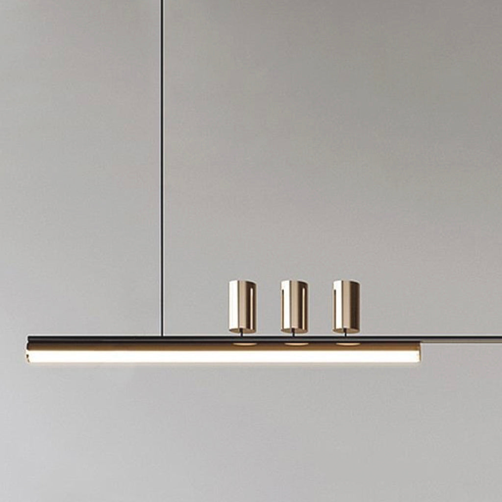 Pendant Light Minimalist Art Deco Long Linear Detail