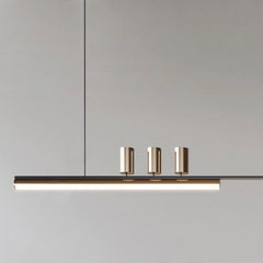 Pendant Light Minimalist Art Deco Long Linear Detail