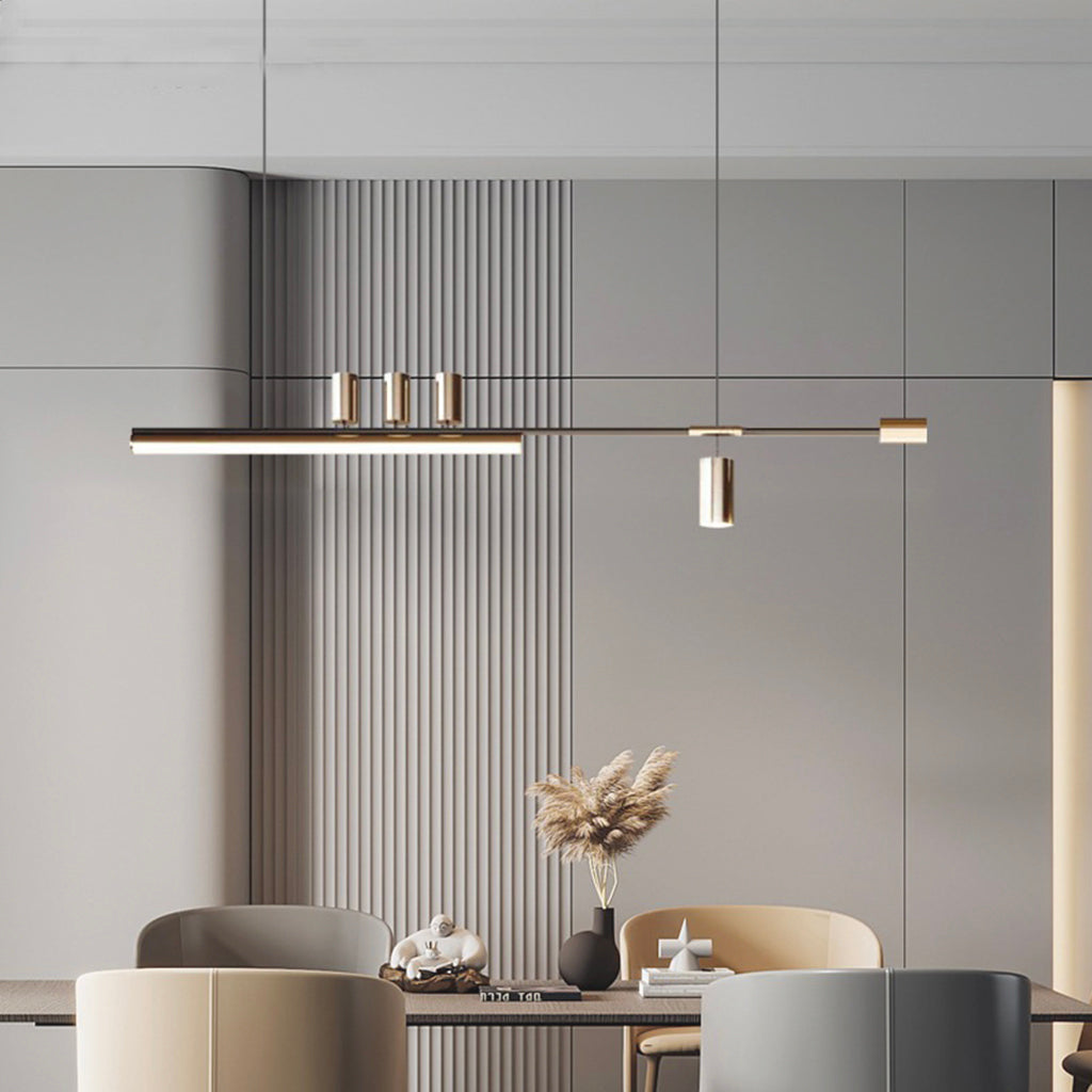 Minimalist Art Deco Long Linear LED Pendant Light | VAXLAMP