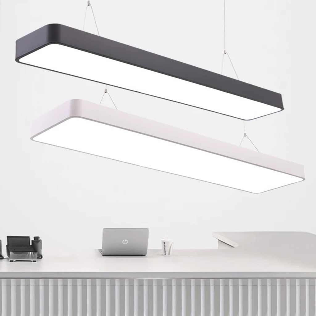 Pendant Light Minimalist Bright Rectangle LED for Office Room