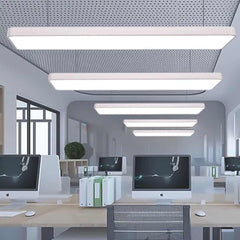 Pendant Light Minimalist Bright Rectangle LED Office