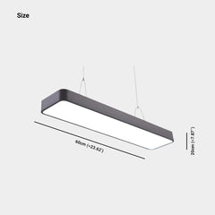 A medál fény minimalista fényes téglalap vezetett irodához