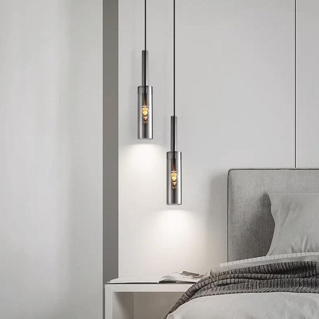 Pendant Light Minimalist Copper Crystal Bedroom