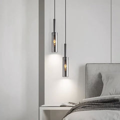 Pendant Light Minimalist Copper Crystal Bedroom