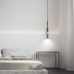 Pendant Light Minimalist Copper Crystal Tube Single Bedroom