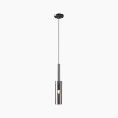 Pendant Light Minimalist Copper Crystal Tube Single