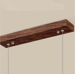 Hanglamp Minimalistisch Elegant Lineair LED, Kleur Walnoothout