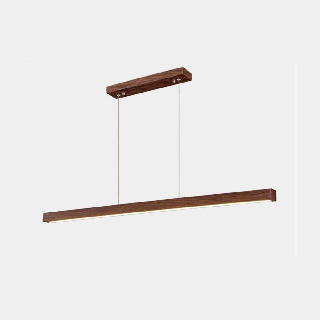 Hanglamp Minimalistisch Elegant Lineair LED, Kleur Walnoothout