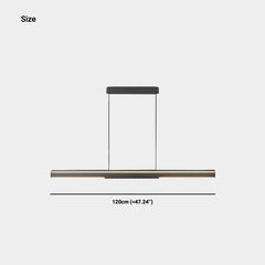 Pendant Light Minimalist Linear Anti-Glare LED Size
