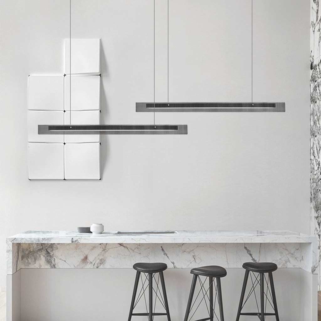 Pendant Light Minimalist Linear Glass LED Kitchen Island