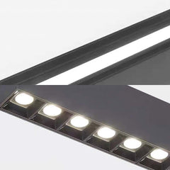 Suspension LED linéaire minimaliste à longue bande pour bureau