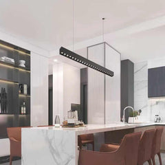 Suspension LED linéaire minimaliste à longue bande pour bureau