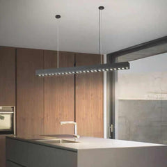 Suspension LED linéaire minimaliste à longue bande pour bureau