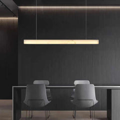 Pendant Light Minimalist Natural Marble Linear LED