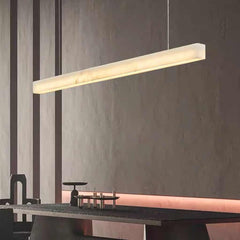 Pendant Light Minimalist Natural Marble Linear LED