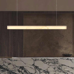 Pendant Light Minimalist Natural Marble Linear LED