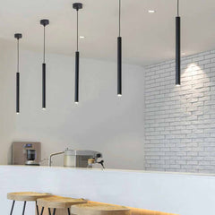 Pendellampa Minimalistisk Rörledningscylinderrör LED