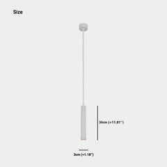 Pendellampa Minimalistisk Rörledningscylinderrör LED