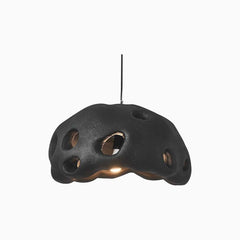 Pendant Light Minimalist Wabi Sabi Cement Hollow Black