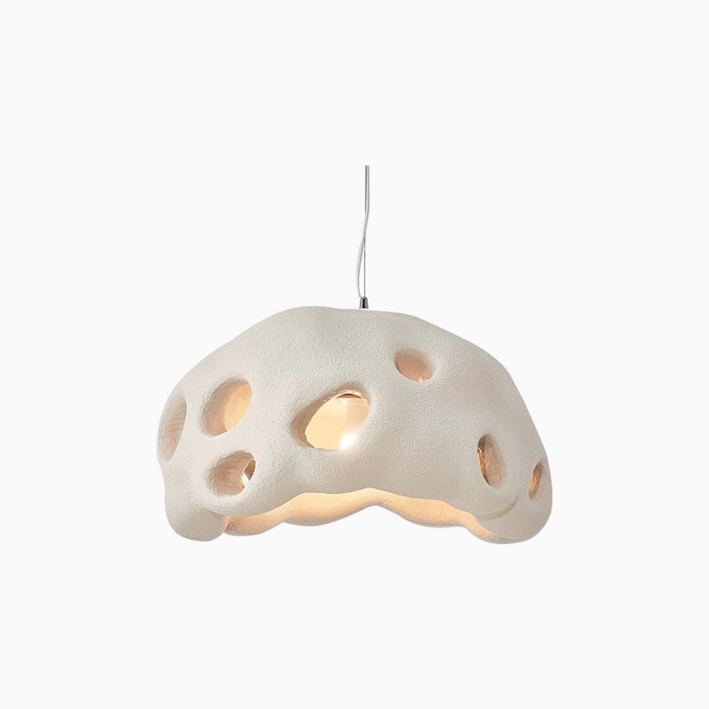 Pendant Light Minimalist Wabi Sabi Cement Hollow Light Brown