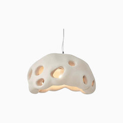 Pendant Light Minimalist Wabi Sabi Cement Hollow Light Brown