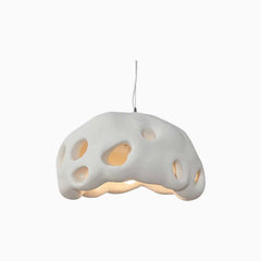 Pendant Light Minimalist Wabi Sabi Cement Hollow White