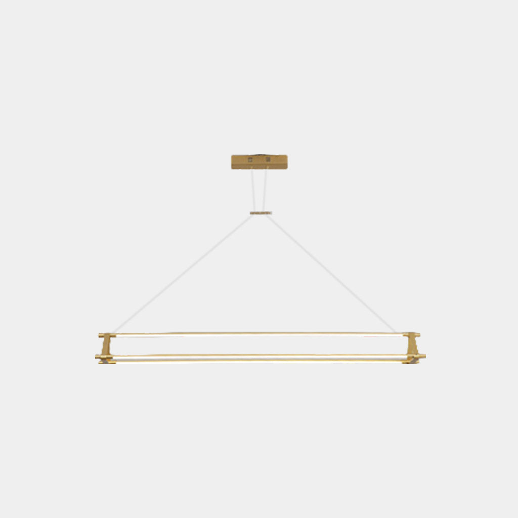 Pendant Light Modern Brass Linear LED Gold
