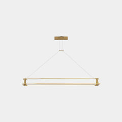 Pendant Light Modern Brass Linear LED Gold