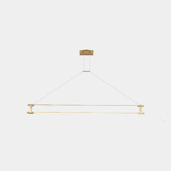 Pendant Light Modern Brass Long Bar Linear LED Gold