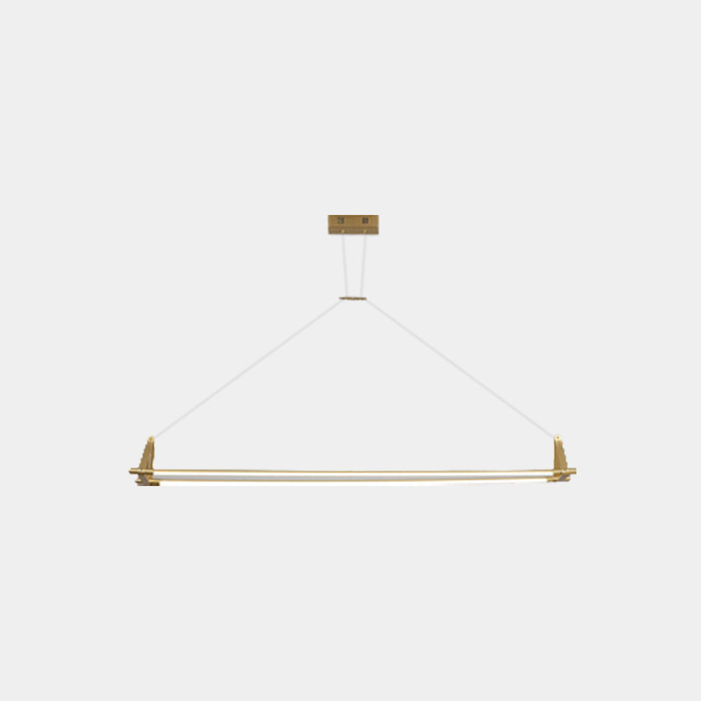 Pendant Light Modern Brass Long Bar Linear LED