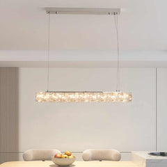 Pendant Light Modern Dining Linear Crystal LED Dining Room