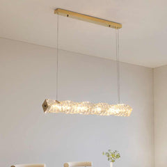 Pendant Light Modern Dining Linear Crystal LED Dining Table