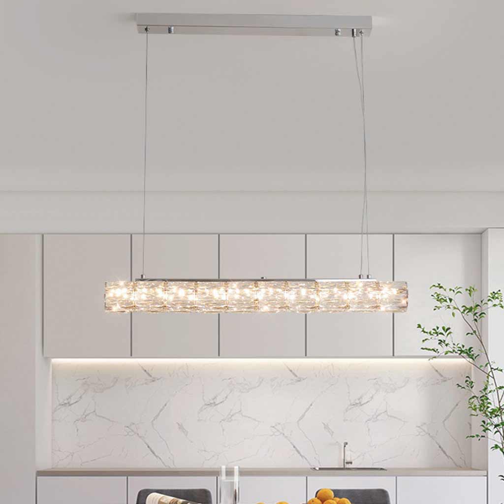 PendantLight Modern Dining Linear Crystal LED Kitchen Island