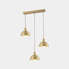 Suspension de salle à manger moderne en cuivre, style ferme, dorée